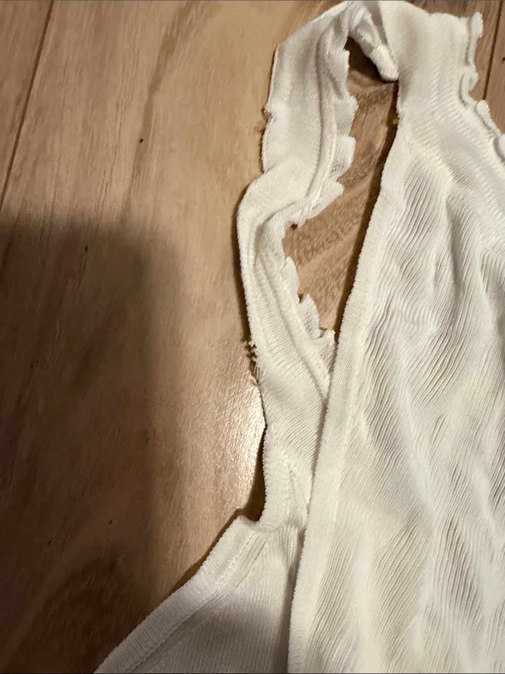 Gucci Cream Ribbed Racerback Tank Top - Picture 5 of 7
